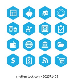 finance icons universal set for web and mobile