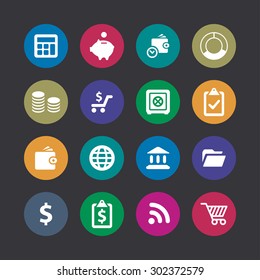 finance icons universal set for web and mobile finance icons universal set for web and mobile