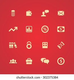 finance icons universal set for web and mobile