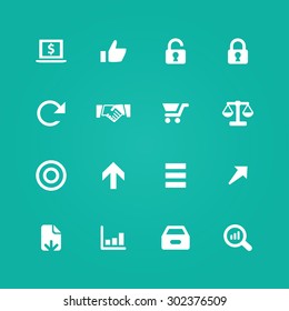finance icons universal set for web and mobile