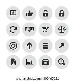 finance icons universal set for web and mobile