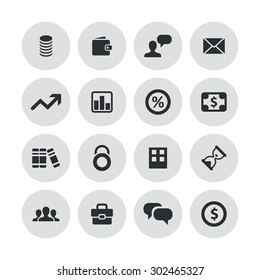 finance icons universal set for web and mobile