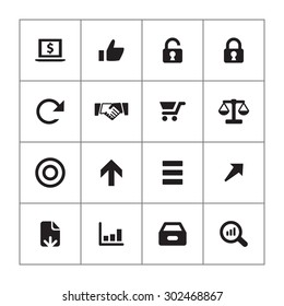 finance icons universal set for web and mobile