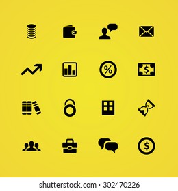 finance icons universal set for web and mobile