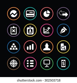 finance icons universal set for web and mobile