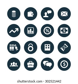 finance icons universal set for web and mobile