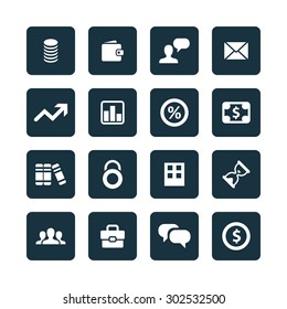 finance icons universal set for web and mobile