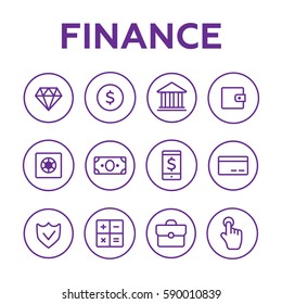 Finance icons. Finance icons vector set 