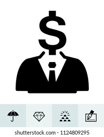 Finance icons with White Background