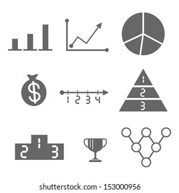 Finance Icons with White Background