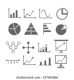 Finance Icons with White Background