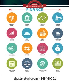 Finance icons,vector