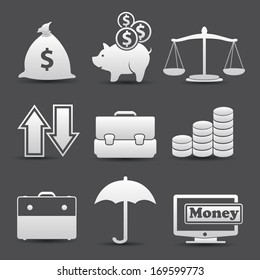 Finance icons,vector