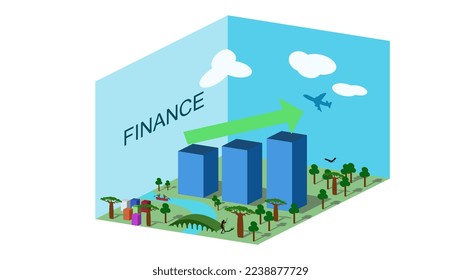 finance illustration high quality vector