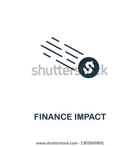 Finance Impact icon. Premium style design, pixel perfect finance impact icon for web design, apps, software, printing usage.
