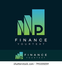 finance initial Letter P Logo design