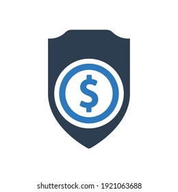 Finance Insurance Icon - Money Security Icon	