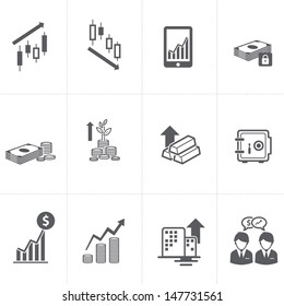 Finance & Investment Icons set 