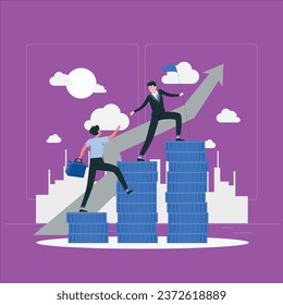 finance leaders concept vector design illustration