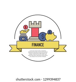 FINANCE LINE ICON SET