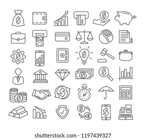 Finance Line Icons