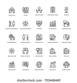 Finance Line Icons Vector 7