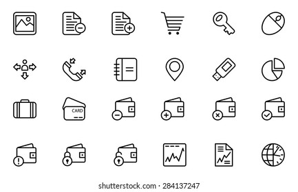 Finance Line Vector Icons 5