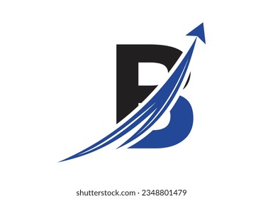 Finance Logo With B Letter Concept. Financial or success logo concept. Logo for accounting business and company identity