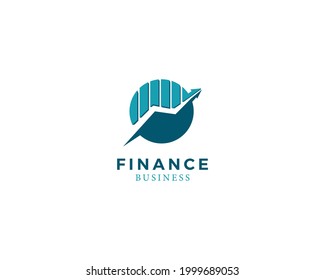 finance logo creative arrow symbol business illustration logo