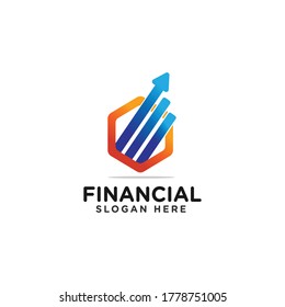 finance logo design modern template