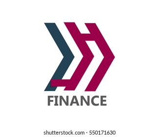Finance logo design template for business