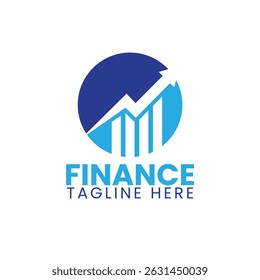 Finance logo design template, trade logo