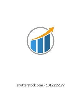 Finance Logo Design Vector with Chart