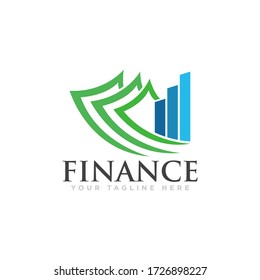 Finance Logo Design Vector Illustration