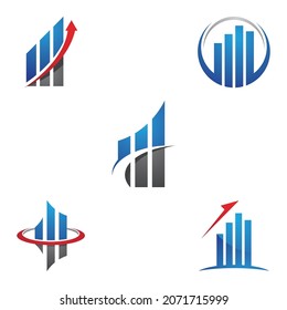Ilustración de vectores de diseño de logotipo financiero