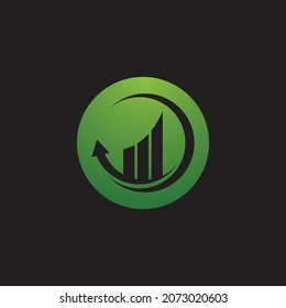 Ilustración de vectores de diseño de logotipo financiero