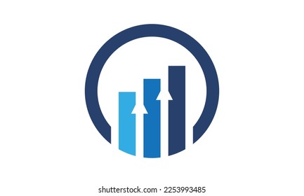 Ilustración de vectores de diseño de logotipo financiero