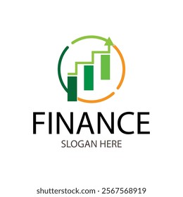 finance logo design vector illustration