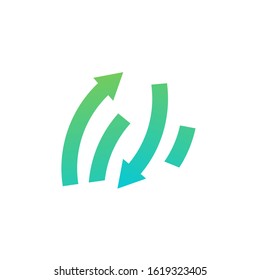 finance logo design vector template