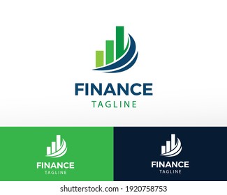 finance logo diagram logo symbol logo skyline 