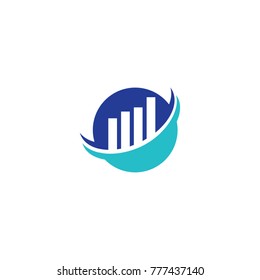 Finance logo element template emblem business, money graphic illustration