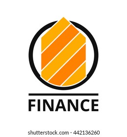 Finance Logo. Growing Graph Icon.