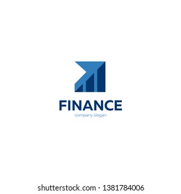 Finance Logo Growth Chart Vector Financial Stock Vector (Royalty Free ...