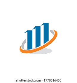 finance logo , growth logo vector