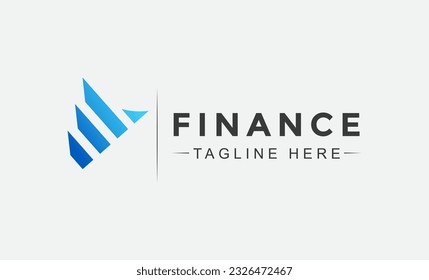 icono del logotipo de finanzas, logotipo de negocios y finanzas, diseño de finanzas, logotipo de comercio y distribución, logotipo de contabilidad y finanzas, icono del vector de plantilla de diseño de asesores financieros, plantilla de finanzas.
