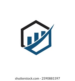 Finance Logo Icon Business Finance Logo Stock Vector