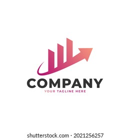 Finance Logo Icon, Consulting, Consult Graphic Statistic Logo Template