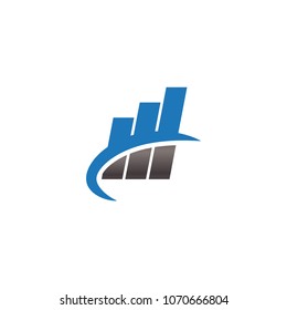Finance logo icon design template vector