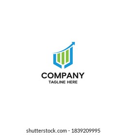 Finance logo icon design template vector