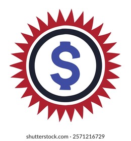 Finance logo and icon silhouette vector style